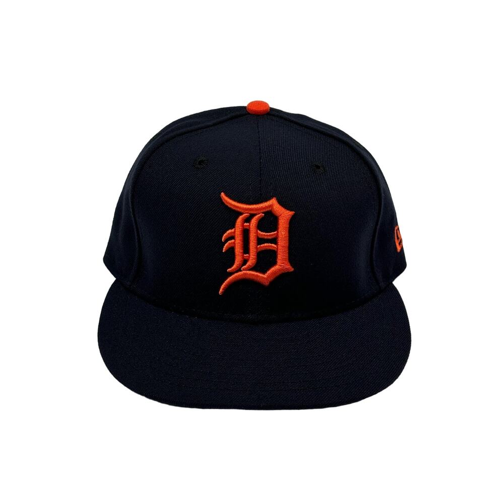 Detroit Tigers Cap Hat 59fifty Fitted 7 1/8 Navy Blue Baseball Hat